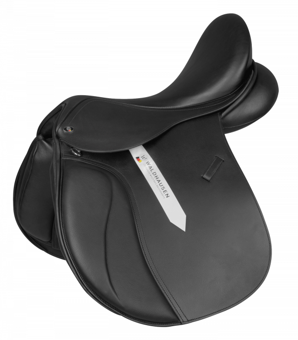 Silla de montar para concurso completo Premium piel negro