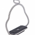 Estribo Island Twisted gris plata