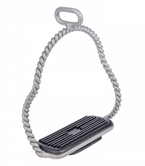Estribo Island Twisted gris plata