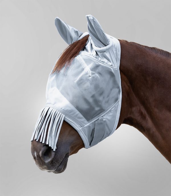 PREMIUM Mosquero con protección para orejas y mosquera gris plata