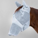 Mosquero PREMIUM con protección para orejas y nariz gris plata