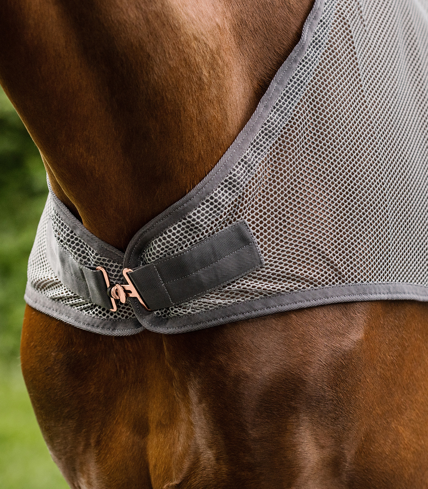 Manta de carrusel con mosquero COMFORT gris - Imagen 2