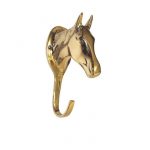 HKM Soporte cabezadas -Cabeza de caballo- de latón