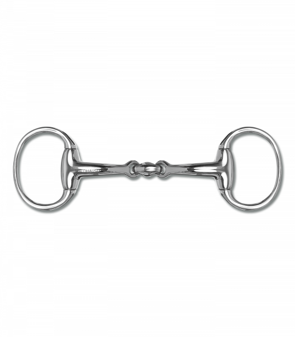 Bocado con oliva anatómico, articulación doble Tamaño: 12,5 cm