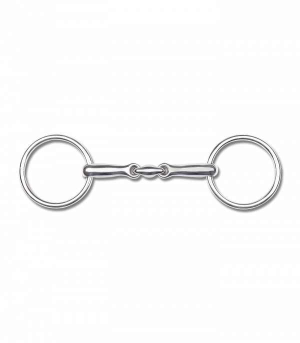 Bocado de agua para poni, doble articulación Tamaño: 10,5 cm
