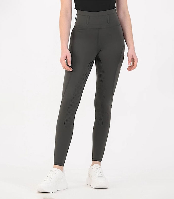 Pantalón de equitación de rendimiento Odette silicona negro - Imagen 3