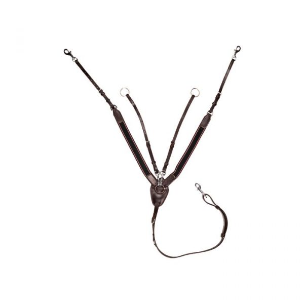 HKM Pechopetral con martingala, con goma ancho