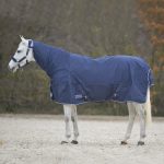 Manta para la lluvia COMFORT con cuello azul noche
