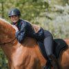 Almohadilla de equitación de piel de ante negro - Imagen 2