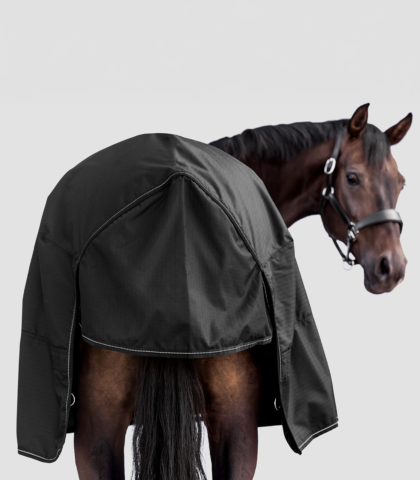 Manta para exterior NORDIC, 200 g negro - Imagen 5