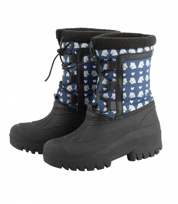 Zapatos térmicos Lucky Snowfall, para niños azul noche/Lucky Heart