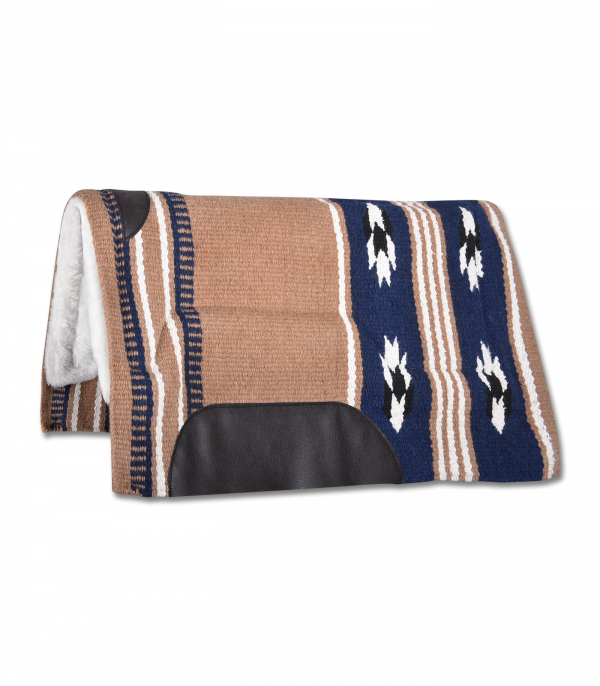 Almohadilla Western Utah beige/azul marino