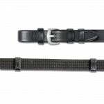 Waldhausen Riendas de cuero negro