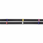 Riendas antideslizamiento Waldhausen, con cintillas de colores negro