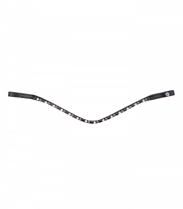 Frontalera X-Line Waldhausen Glam, negra negro/negro-blanco-gris