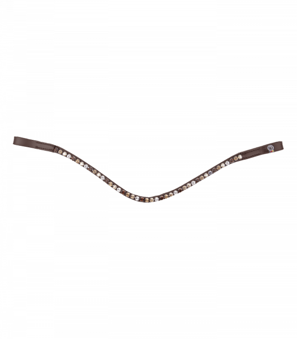 Frontalera X-Line Waldhausen Glam, marrón marrón/marrón-oro-beis-plata