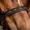 Cabestro de cuero X-Line Crystal de Waldhausen negro/gris - Imagen 2