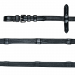 Riendas de cuero engomado Waldhausen negro