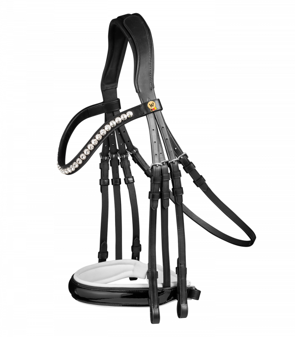 Brida para bocado S-Line Waldhausen Timeless negro
