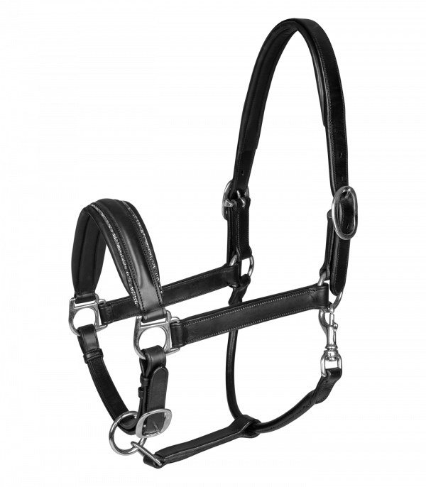 Cabestro de cuero S-Line Glamour de Waldhausen negro