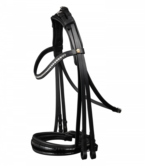 Brida para bocado Waldhausen S-Line Magic negro