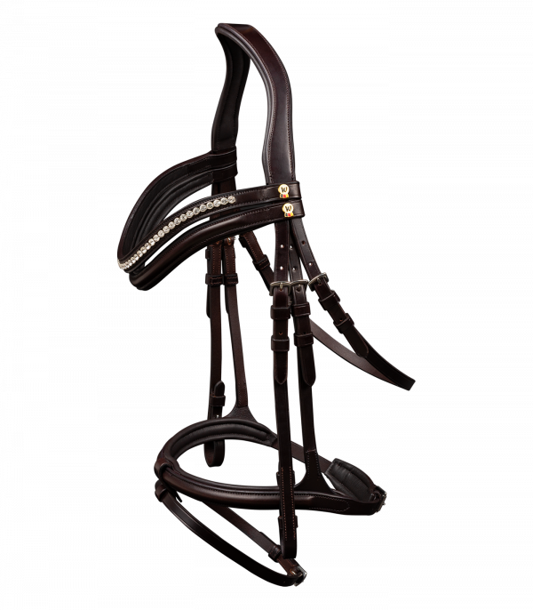 Bridas de bocado S-Line Harmony de Waldhausen marrón