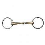 HKM Filete verdum, 16 mm, argentan, anillas de inox