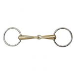 HKM Filete verdum, 18 mm, argentan, anillas de inox