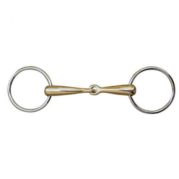 HKM Filete verdum, 18 mm, argentan, anillas de inox