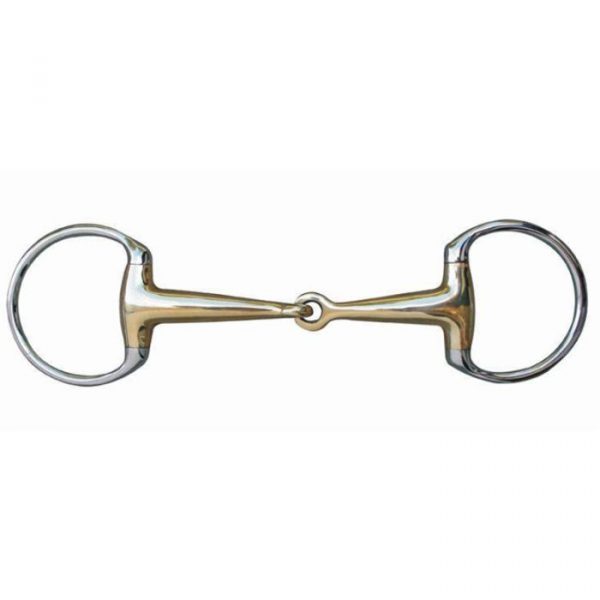 HKM Filete oliva, 18 mm, argentan, anillas de inox