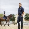 Mens Elite Classic Pleated Breeches Navy - Imagen 3