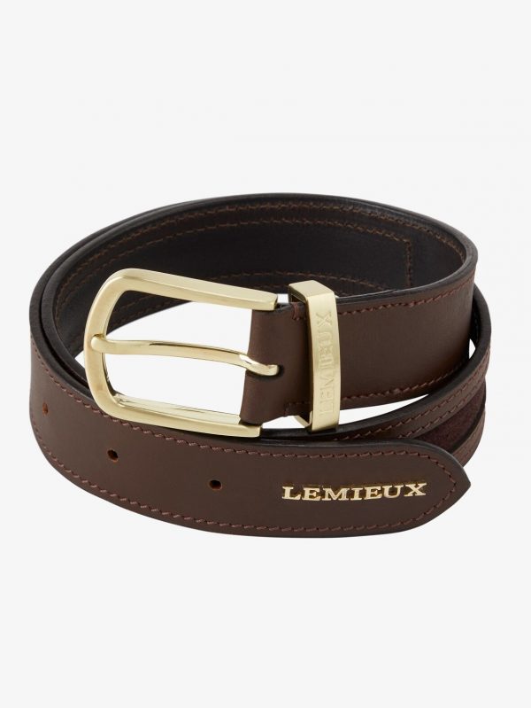 Suede Insert Belt Brown