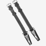 Kudos Work Bridle Cheek Pieces Black/Silver