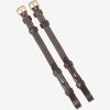 Kudos Grackle & Competition Bridle Cheek Pieces Havana/Brass - Imagen 2