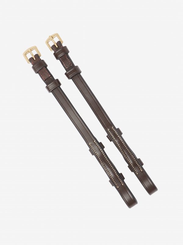 Kudos Grackle & Competition Bridle Cheek Pieces Havana/Brass