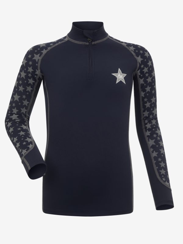 Mini Reflective Print Base Layer Indigo