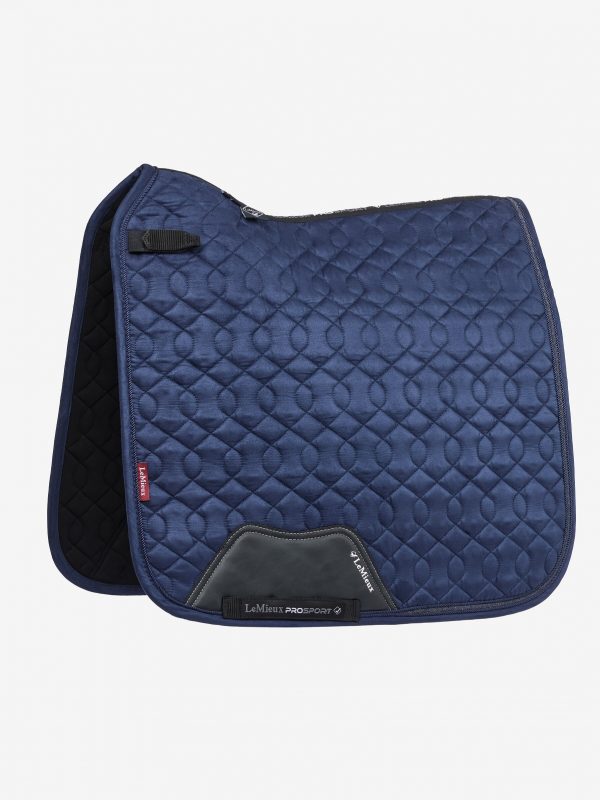 Crystal Suede Dressage Pad Navy