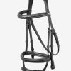 Kudos Double Noseband Bridle Black/Silver - Imagen 2