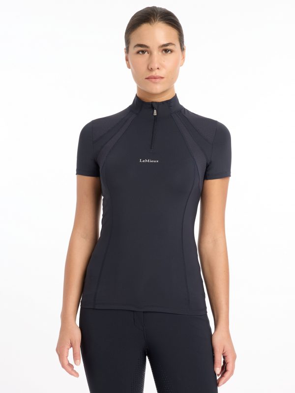 Mia Mesh Short Sleeve Base Layer Navy
