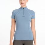 Mia Mesh Short Sleeve Base Layer Ice Blue