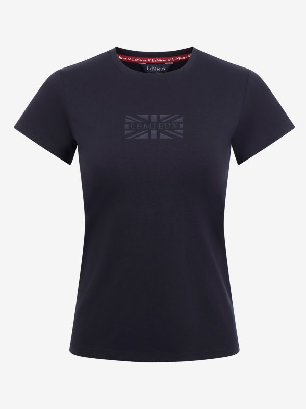 Ladies Union Jack T-Shirt Navy