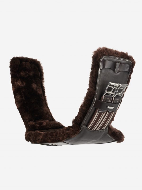Arika Simuwool Contoured Short Stud Girth Brown