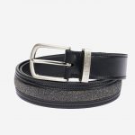 Crystal Insert Belt Black