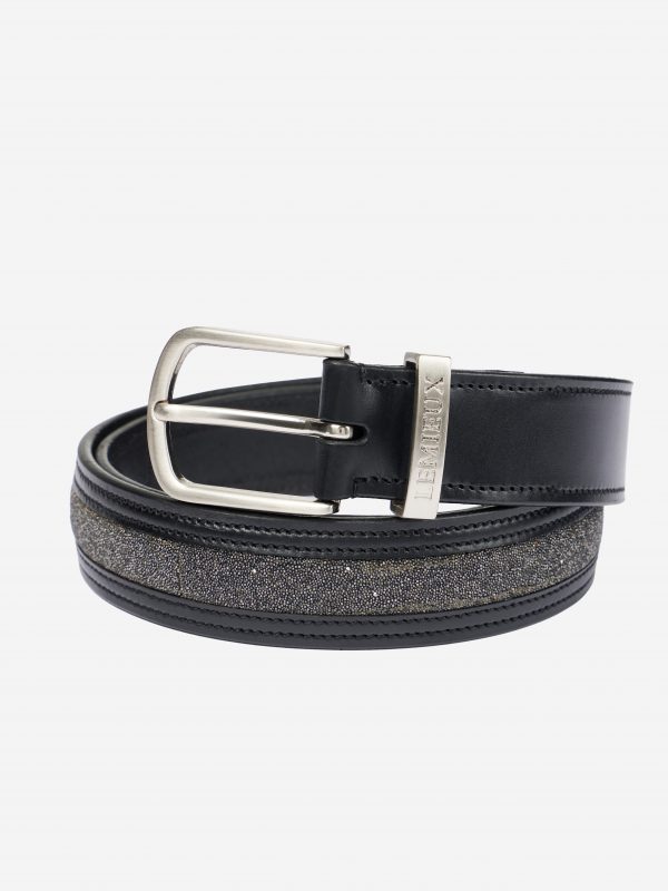 Crystal Insert Belt Black