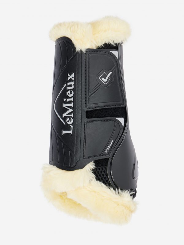 Motionflex Dressage Boot with Fleece Edge Black/Natural