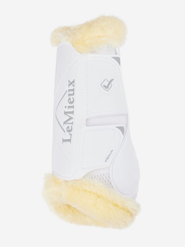 Motionflex Dressage Boot with Fleece Edge White/Natural