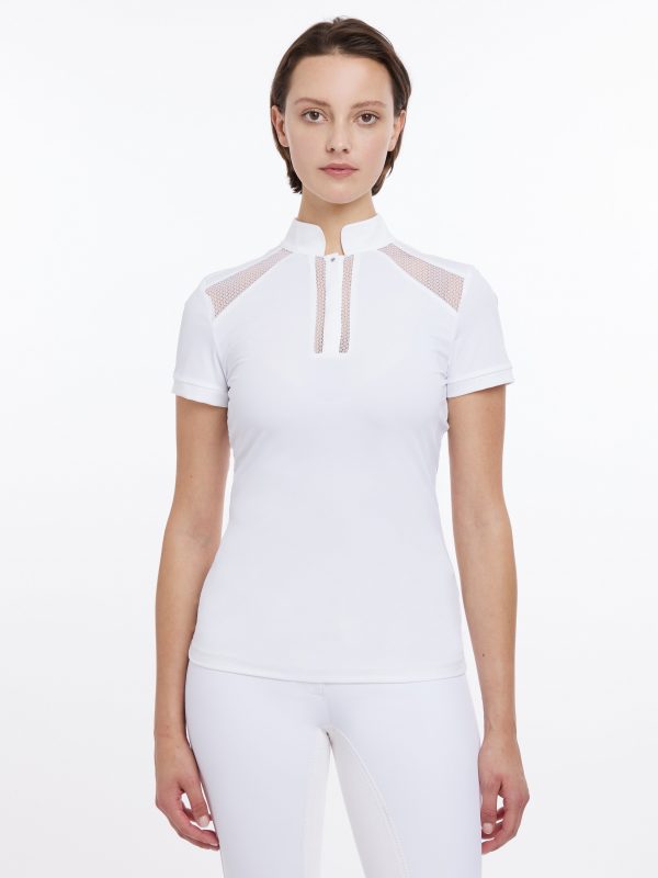 Camille Short Sleeve Show Shirt White