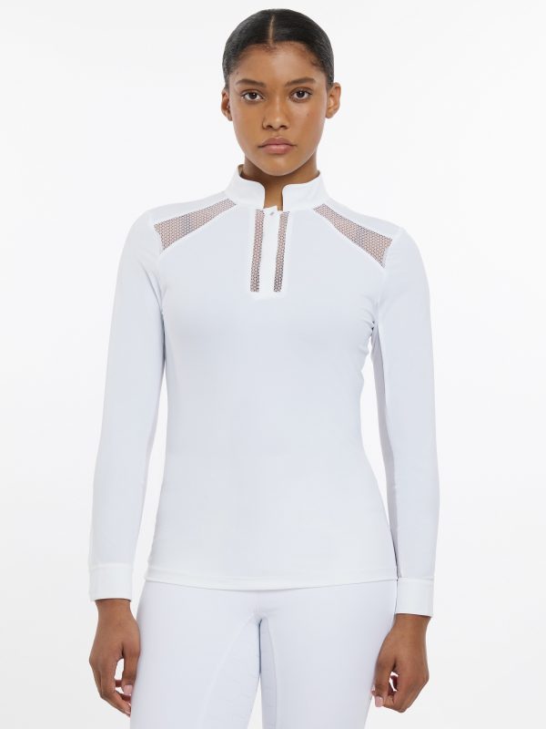 Camille Long Sleeve Show Shirt White