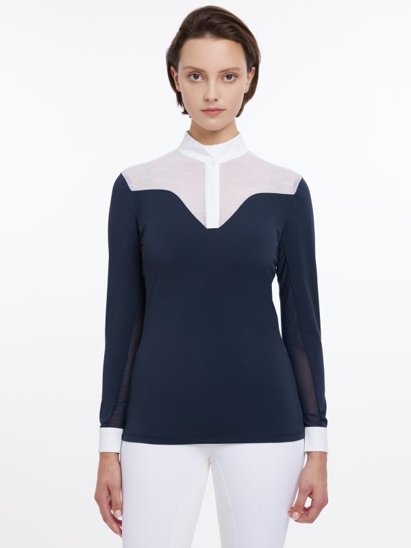 Emily Long Sleeve Show Shirt Navy