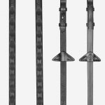 Magna Grip Rubber Reins Black/Silver
